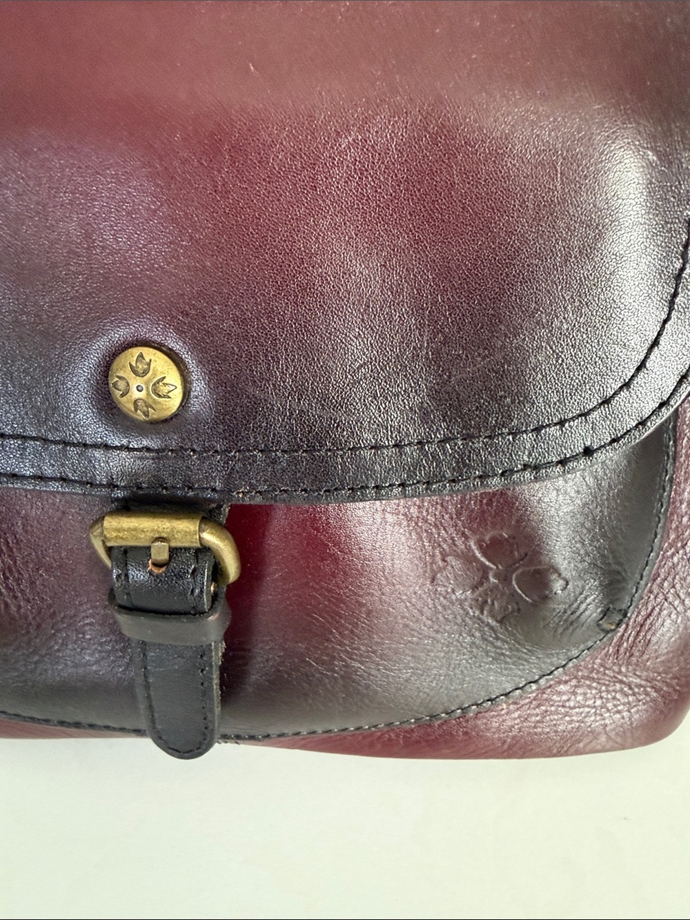 Patricia Nash Tuscania Stained Merlot Bag - Picture 4 of 11